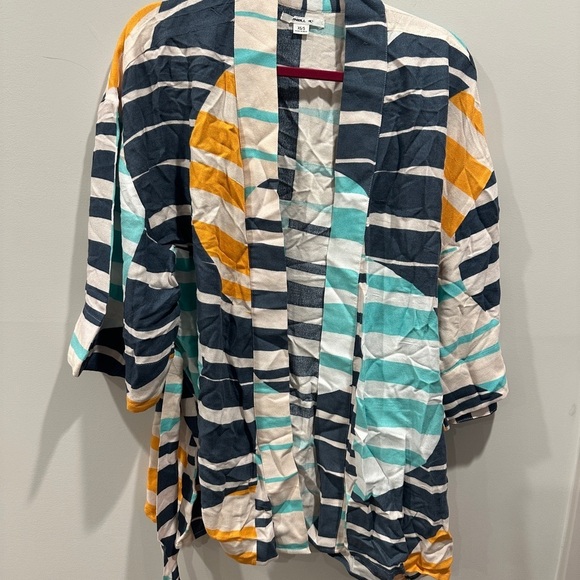 O’Neal Colorful  Kimono beach coverup. - Picture 1 of 3